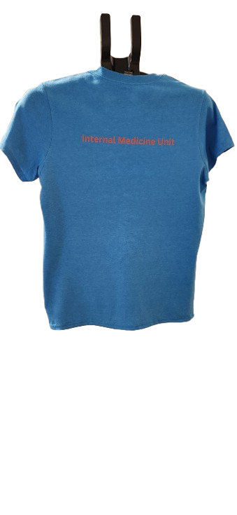 Blue Coloured Internal Medicine Short Sleeve T-Shirts