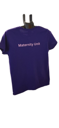 Purple Coloured Maternity Short Sleeve T-Shirt